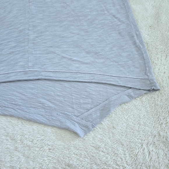 Wilt🥀 Dusty Blue💙-Grey🩶 Slub Knit V-Neck Top - NWT - Picture 11 of 15